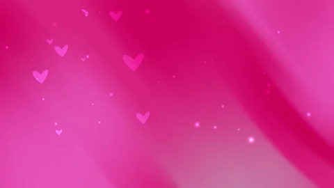 Pink background features scattered hearts soft light glows Vidéo 296282044