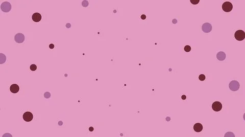 Pink background with floating purple and dark red circles Stock Illustration