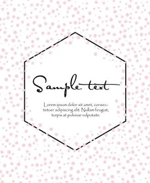 Pink background with frame Stock Illustration