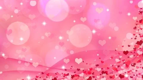 Pink background with frame love Stock Illustration