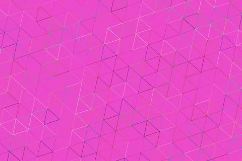 Pink background with geometric line pattern of cubes 스톡 일러스트