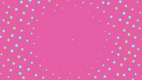 Pink background with geometric pattern and dots Stock Illustration