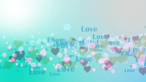 Pink background with heart decorations on each edge, pink background for Stock Footage 301530921