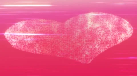 Pink background  hearts Stock Footage 12525894