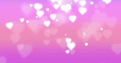 Pink background with hearts Stock Footage 84929720