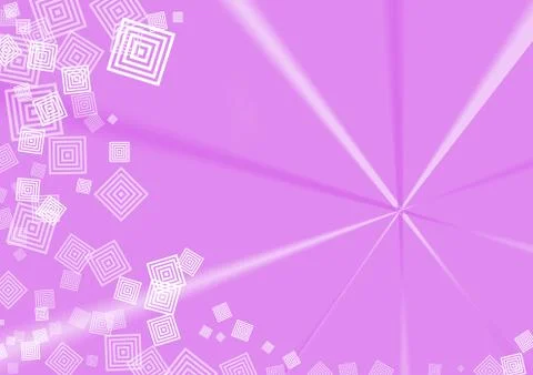 Pink background with linear white squares Stock Illustration