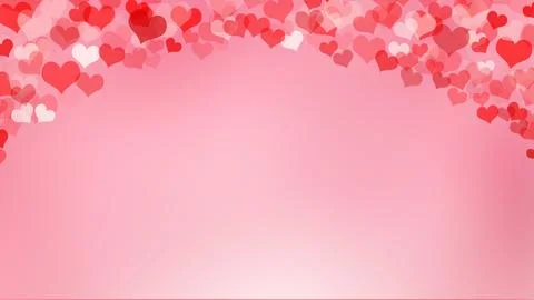 Pink background with love Stock Illustration