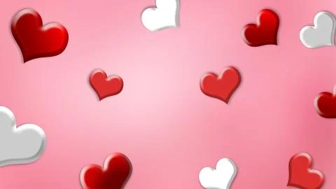 Pink background with love Stock Illustration