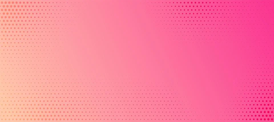 Pink background pattern pop art texture gradient. Dot halftone pink comic retro Illustrazione stock