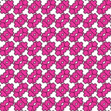 Pink background - romantic illustration, seamless Stock Illustration