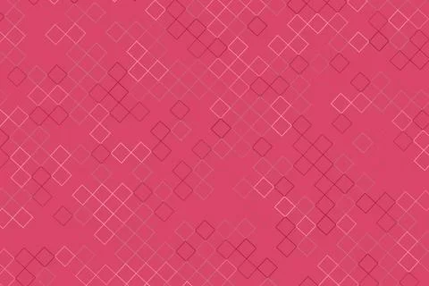 Pink background with scattered pixelated numbers and symbols Stock Illustration