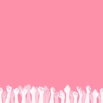 Pink background with seamless border Stock Illustration