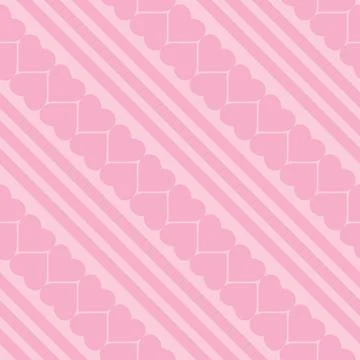 Pink background seamless pattern vector illustration. Design for love and rel Stock Illustration