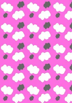 Pink background sky イラスト素材