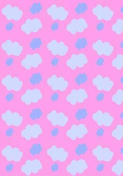 Pink background sky Stock Illustration