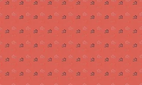 Pink background with small black and white floral pattern 스톡 일러스트