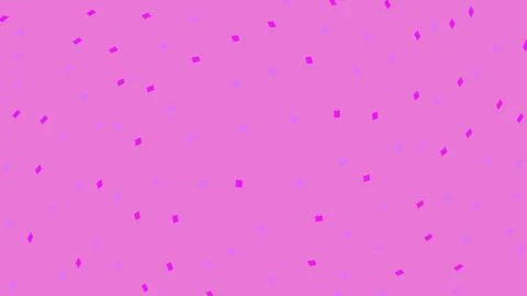 Pink background with small scattered square confetti shapes イラスト素材