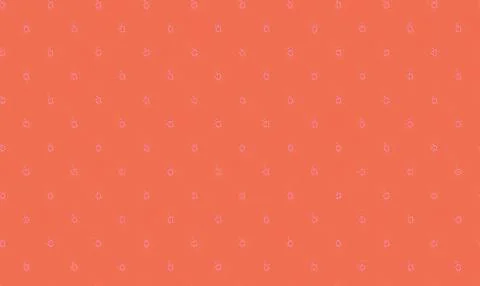 Pink background with small white bicycle patterns Stock Illustration