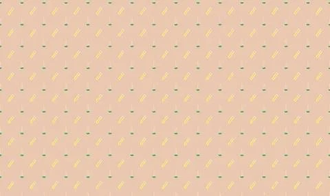 Pink background with small yellow and green sprinkles pattern Stock Illustration