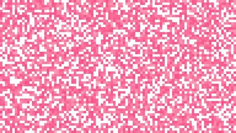Pink background. square mosaic painted in different shades of pink Stock Illustration