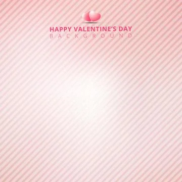 Pink background with striped diagonal lines for valentines day. Stock Illustration
