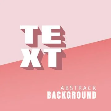 Pink background with text Stock Illustration