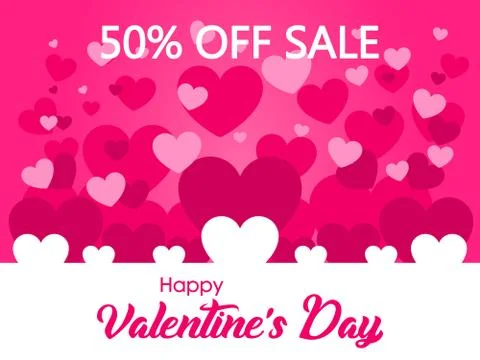 Pink Background For Valentine Day Stock Illustration