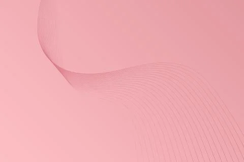 Pink Background With Wavy Design Illustrazione stock