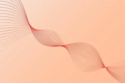 Pink Background With Wavy Pattern Illustrazione stock