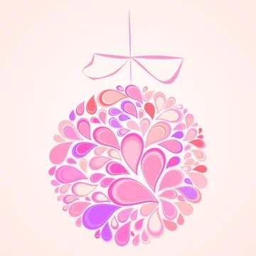 Pink ball Stock Illustration