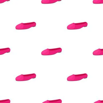 Pink ballet shoes pattern seamless vector 스톡 일러스트