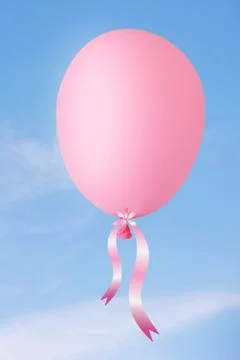 Pink balloon Stock-Fotos