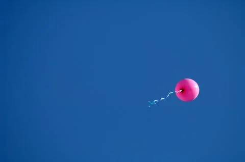 Pink balloon Stock Photos