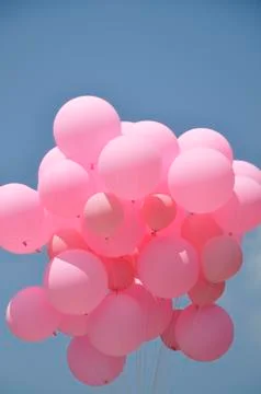 Pink Balloons Stock Photos