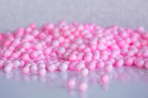 Pink balls background. Stock Photos