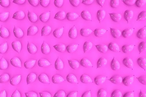 Pink baloons background 3d rendering Illustrazione stock