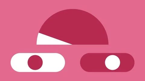 Pink Banner with Flat Cap and Sunglasses Icon Stock Footage 343509830