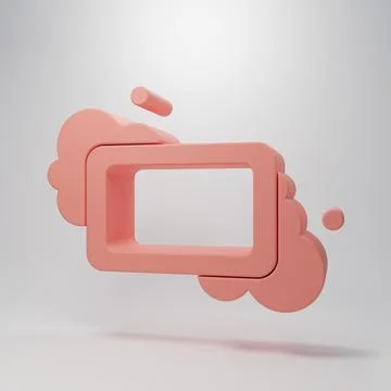 Pink Bar of soap icon isolated on pink background. Soap bar with bubbles. M.. Stock Illustration