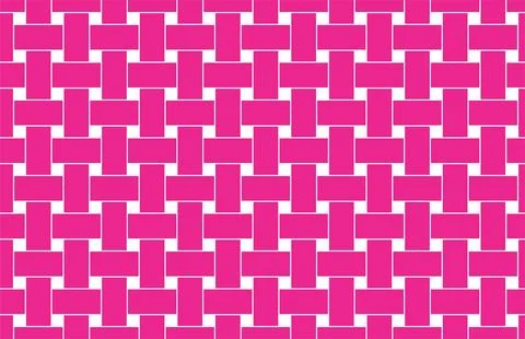 Pink Basket Weave Seamless Pattern Background Illustrazione stock