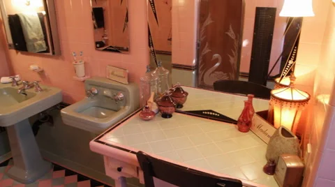 Pink Bathroom Video stock 40811987