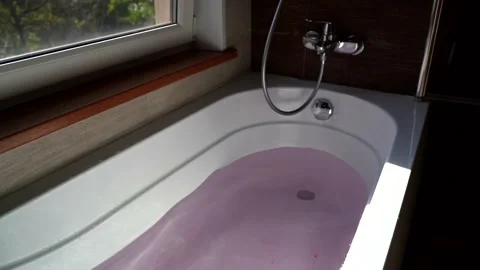 Pink bathroom Stock Footage 166805999