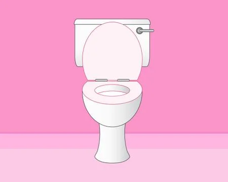 Pink bathroom Stock Illustration