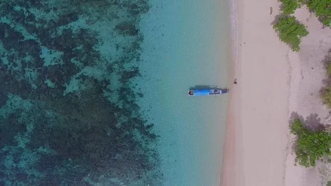 Pink Beach Stock Footage 92094143