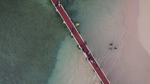 Pink Beach Indonesia Stock-Footage 242238406