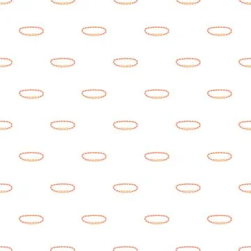 Pink beaded bracelets creating seamless fashion pattern background Stock Illustration