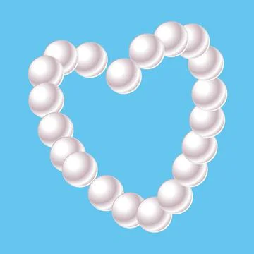 Pink beads Stock Illustration