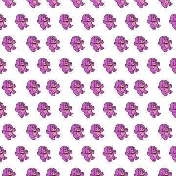 Pink bear pattern Stock Illustration