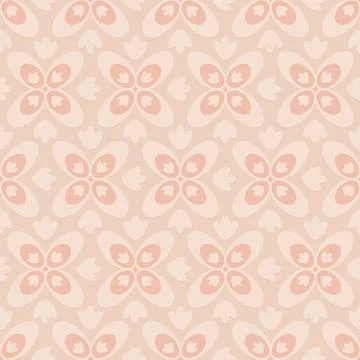 Pink beige embossed pattern in arabic style, oriental ornate seamless pattern Illustrazione stock