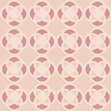 Pink beige embossed pattern in arabic style, oriental ornate seamless pattern Illustrazione stock