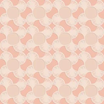 Pink beige embossed pattern in arabic style, oriental ornate seamless pattern Illustrazione stock